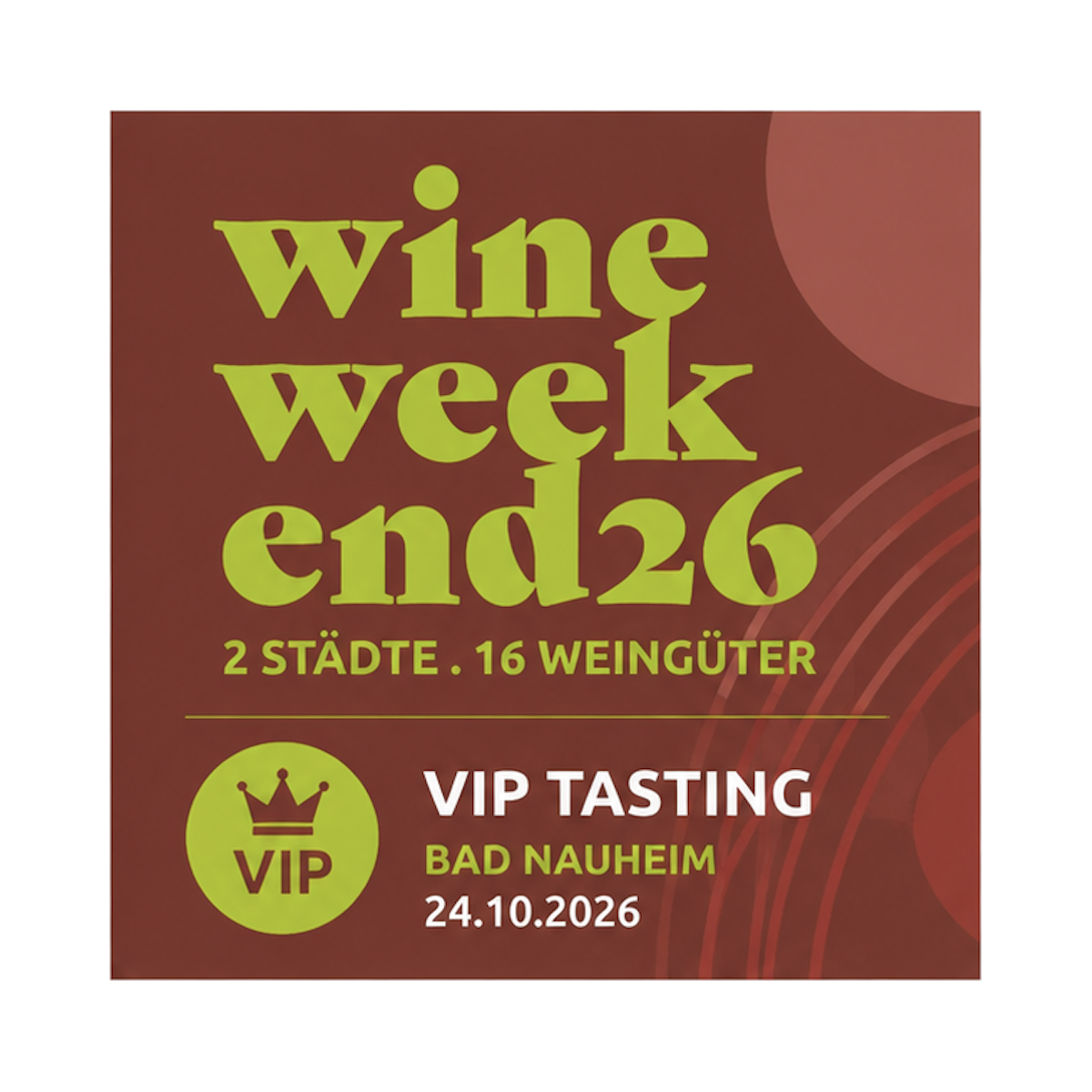 VIP Tasting Bad Nauheim 24.10.2026